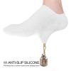 imagewernies No Show Socks Women Low Socks Non Slip Flat Boat Line 48 Pairs8 Pairswhite002