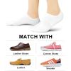 imagewernies No Show Socks Women Low Socks Non Slip Flat Boat Line 48 Pairs8 Pairswhite002