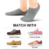imagewernies No Show Socks Women Low Socks Non Slip Flat Boat Line 48 PairsBlack white grey