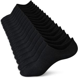 imagewernies No Show Socks Women Low Socks Non Slip Flat Boat Line 48 Pairs8 Pairsblack002