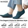 imagewernies 10 Pairs No Show Socks Men Low Cut Ankle Short Casual Thin Invisible Socks with Non Slip Grips4black3blue3navy10 Pairs