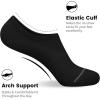imagewernies 10 Pairs No Show Socks Men Low Cut Ankle Short Casual Thin Invisible Socks with Non Slip Grips4black3blue3navy10 Pairs