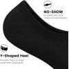 imagewernies 10 Pairs No Show Socks Men Low Cut Ankle Short Casual Thin Invisible Socks with Non Slip Grips4black3white3grey10 Pairs