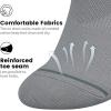 imagewernies 10 Pairs No Show Socks Men Low Cut Ankle Short Casual Thin Invisible Socks with Non Slip Grips4black3white3grey10 Pairs