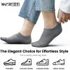 imagewernies 10 Pairs No Show Socks Men Low Cut Ankle Short Casual Thin Invisible Socks with Non Slip Grips4black3white3grey10 Pairs