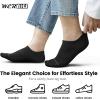 imagewernies 10 Pairs No Show Socks Men Low Cut Ankle Short Casual Thin Invisible Socks with Non Slip GripsBlack10 Pairs