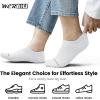 imagewernies 10 Pairs No Show Socks Men Low Cut Ankle Short Casual Thin Invisible Socks with Non Slip GripsWhite10 Pairs