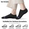imagewernies No Show Socks Womens 10 Pairs Low Cut Ankle Socks with Non Slip Casual Invisible Liner Boat 5881110 Pairs 3black3white2grey2beige