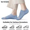 imagewernies No Show Socks Womens 10 Pairs Low Cut Ankle Socks with Non Slip Casual Invisible Liner Boat 5881110 Pairs 4beige3blue3purple