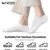 imagewernies No Show Socks Womens 10 Pairs Low Cut Ankle Socks with Non Slip Casual Invisible Liner Boat 5881110 Pairs 4black3white3grey