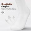 image:imagewernies Crew Socks for Women 8 Pairs  Soft Cotton Everyday Casual Socks  NoSlip Comfort Fit 8Pack4black4white8pairs