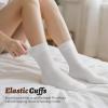image:imagewernies Crew Socks for Women 8 Pairs  Soft Cotton Everyday Casual Socks  NoSlip Comfort Fit 8PackWhite8 Pairs