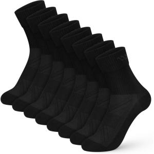 image:imagewernies Crew Socks for Women 8 Pairs  Soft Cotton Everyday Casual Socks  NoSlip Comfort Fit 8PackBlack8 Pairs